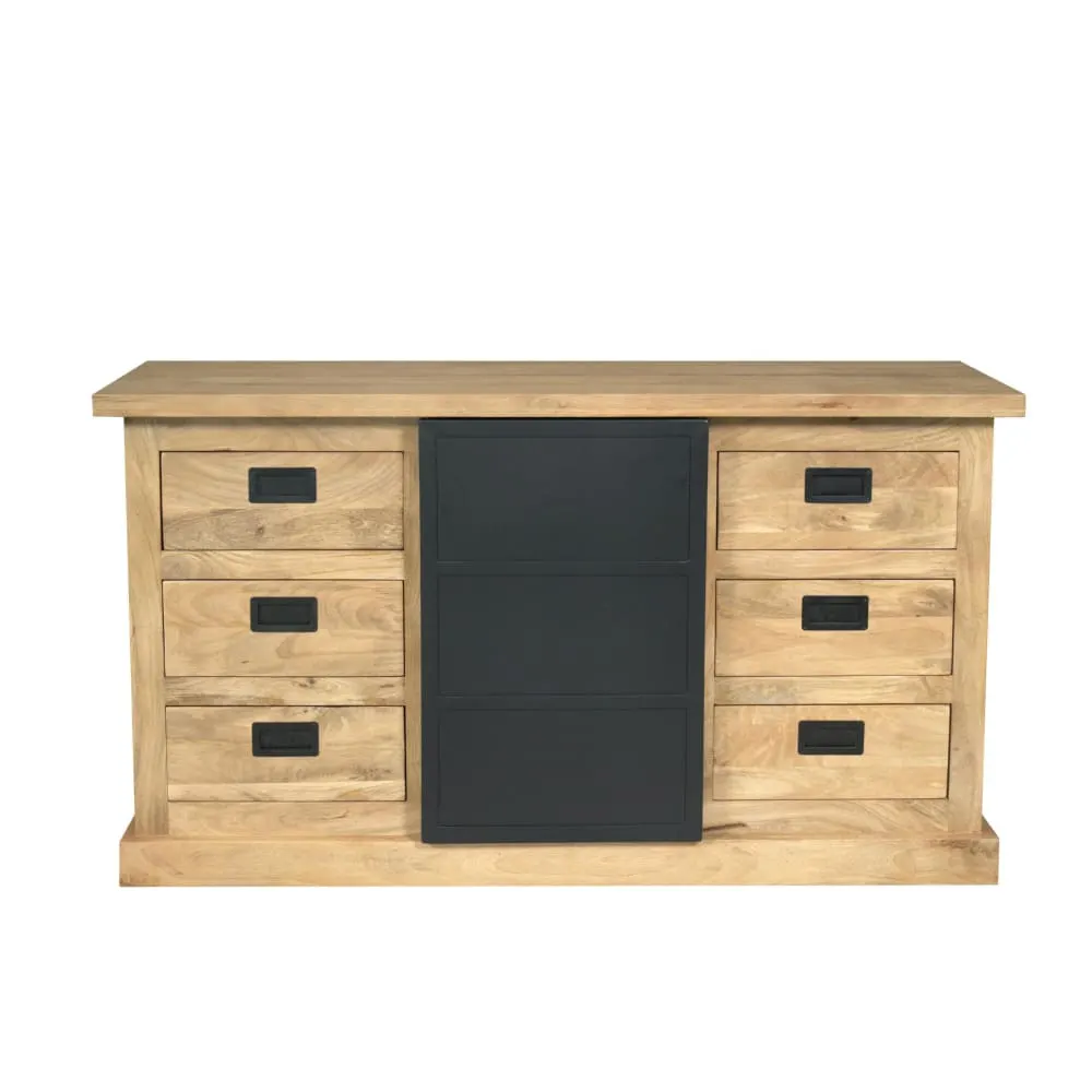 Buffet industriel à porte coulissante 160 cm