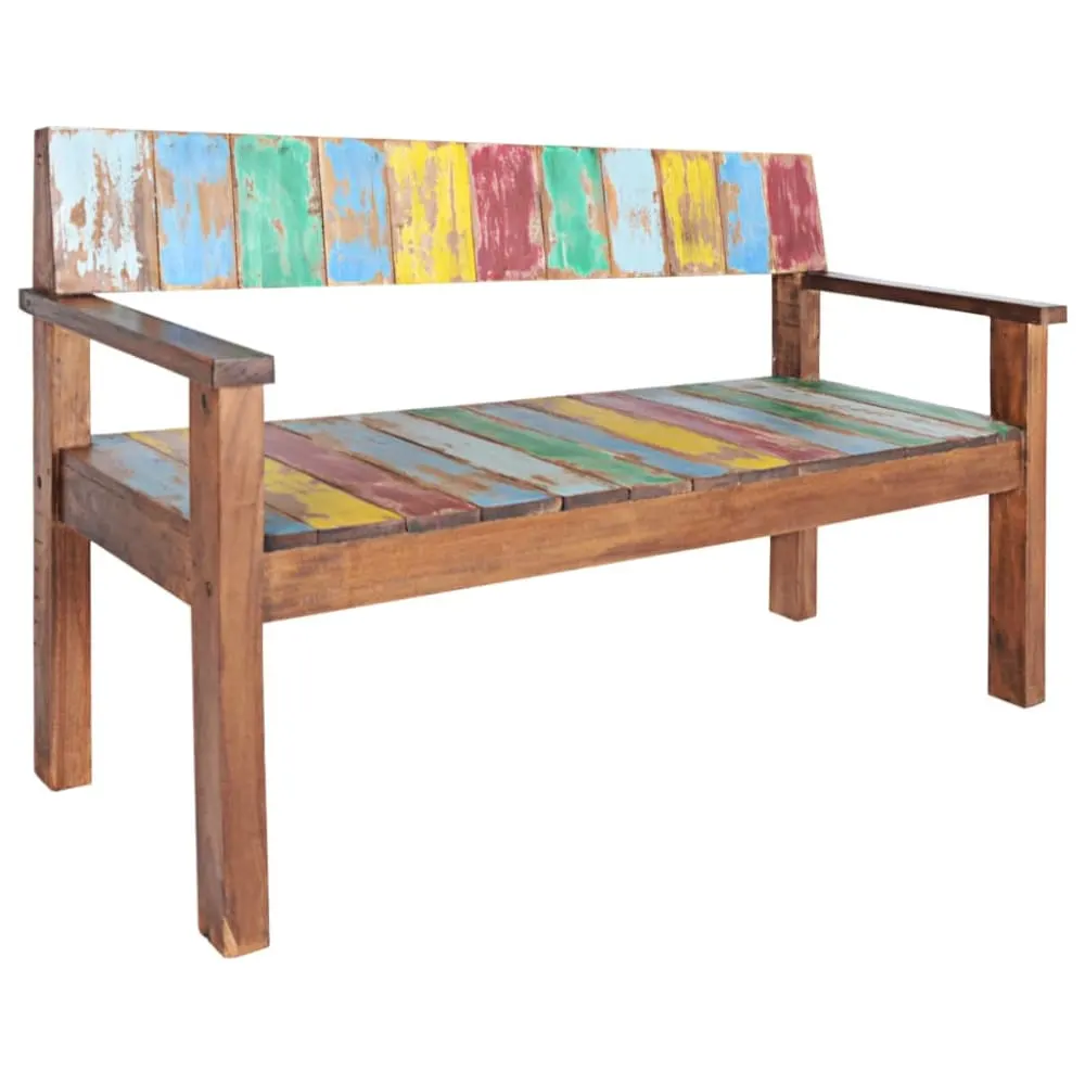 Banc banquette 115 x bois marron 115 x 51 x 80 cm