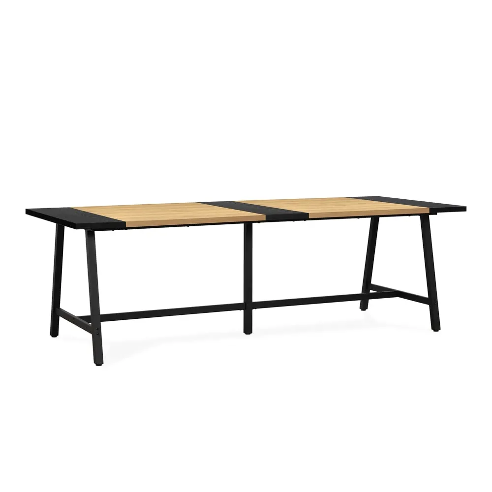 Table à manger effet chêne, 240 cm