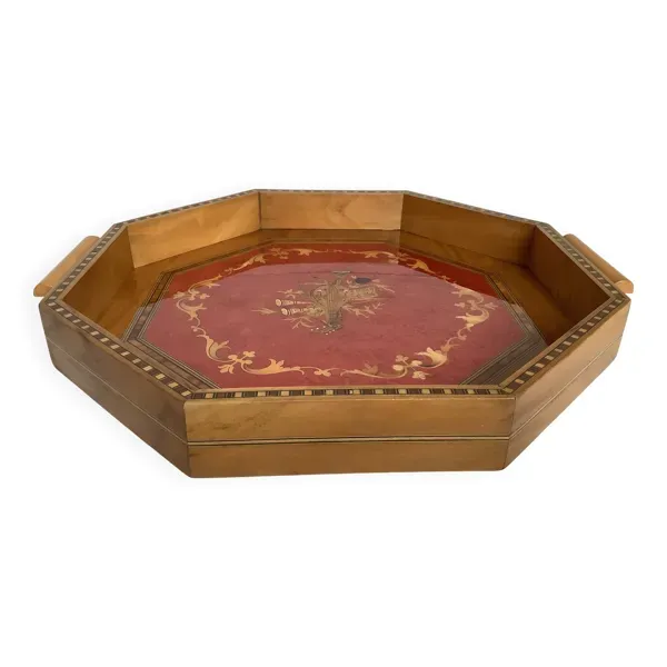 Plateau en bois style vénitien