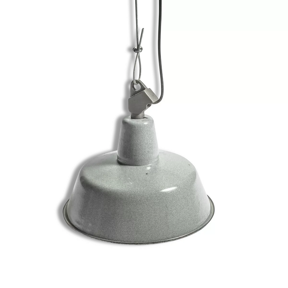 Lampe industrielle ronde émaillée