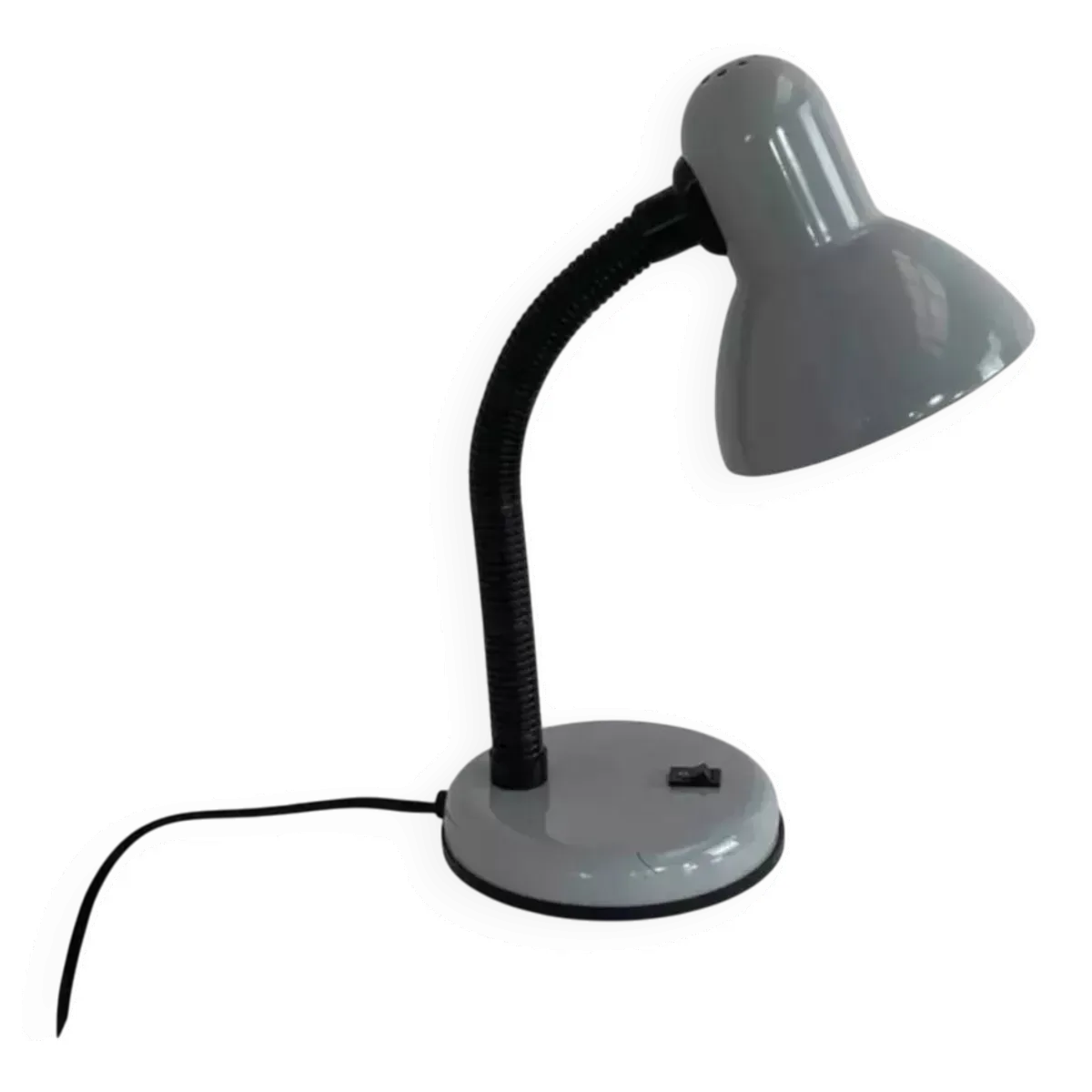 Lampe de bureau industriel grise