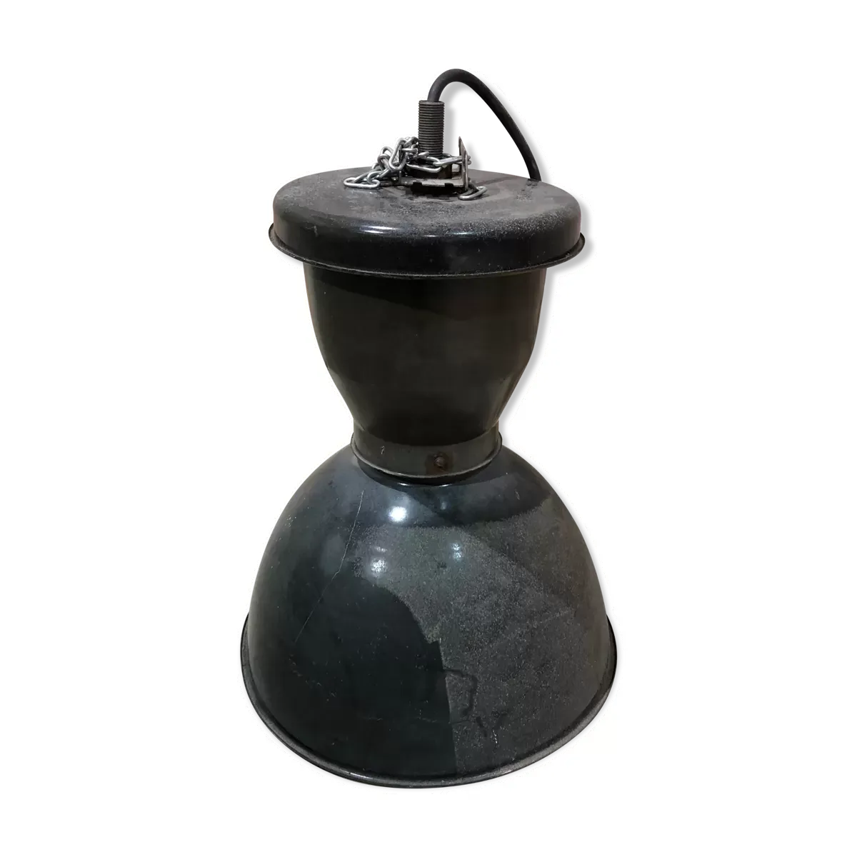 Suspension en métal émaillé années 1950/60