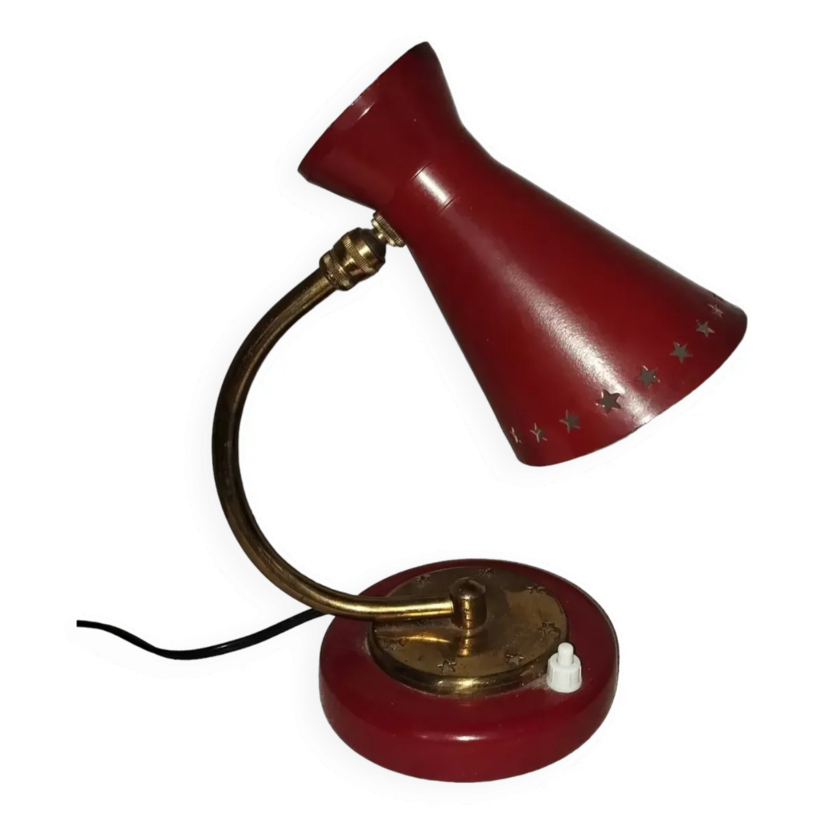 Lampe en métal années 50