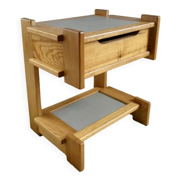 Chevet de style constructiviste en orme, années 70