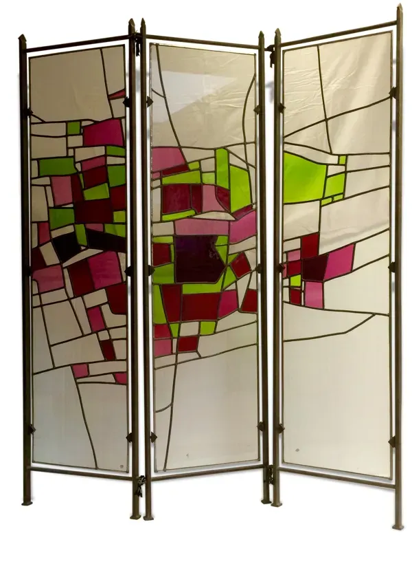 Paravent en vitrail (Stained glass folding screen)