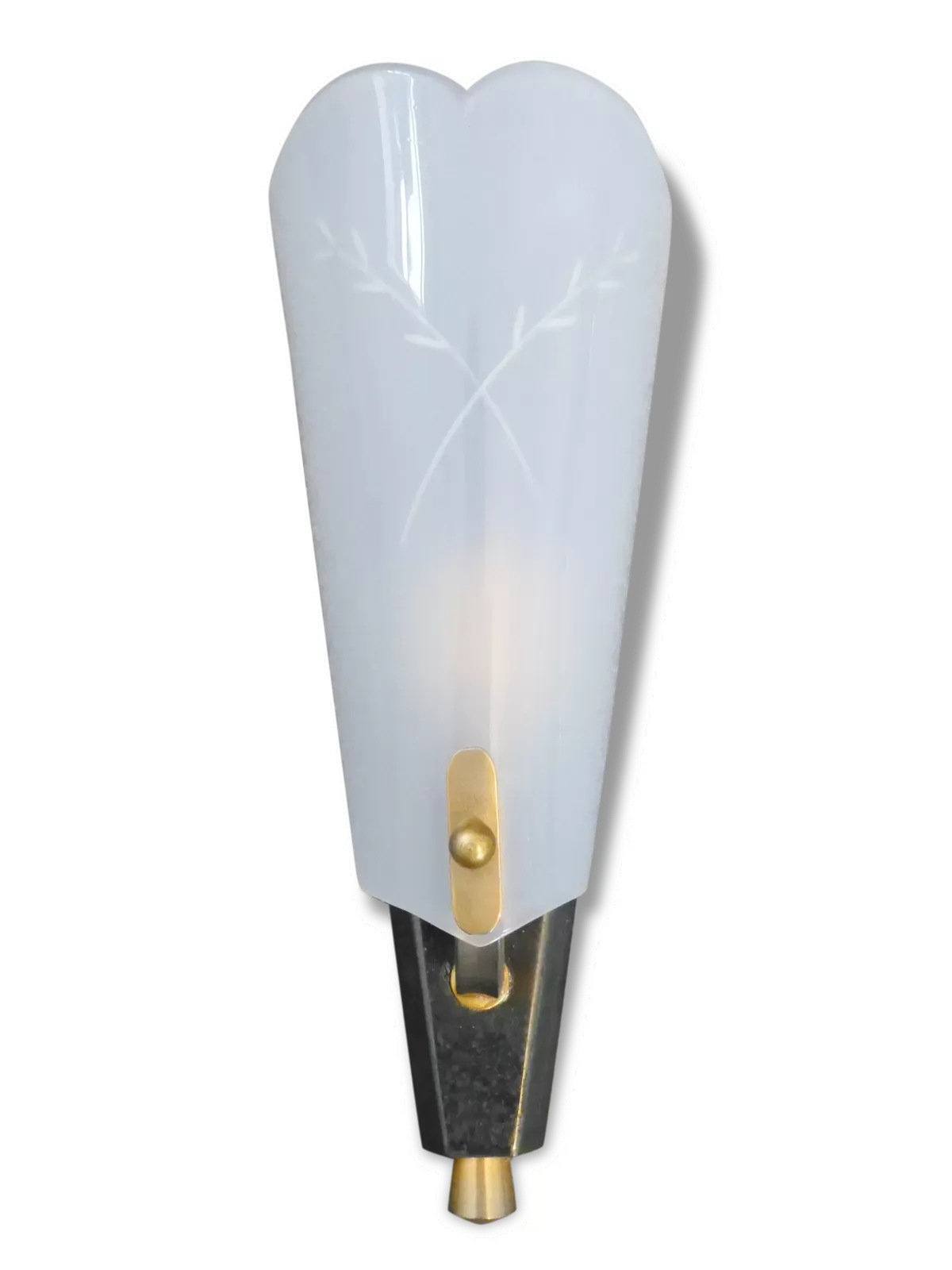 Applique typique 1950 plexiglas aux rameaux vintage 50's