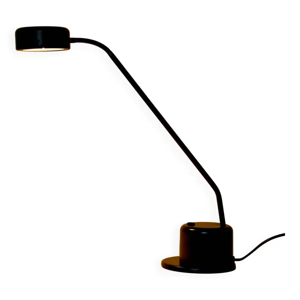 Lampe de bureau minimaliste noire mate – Design industriel des années 50