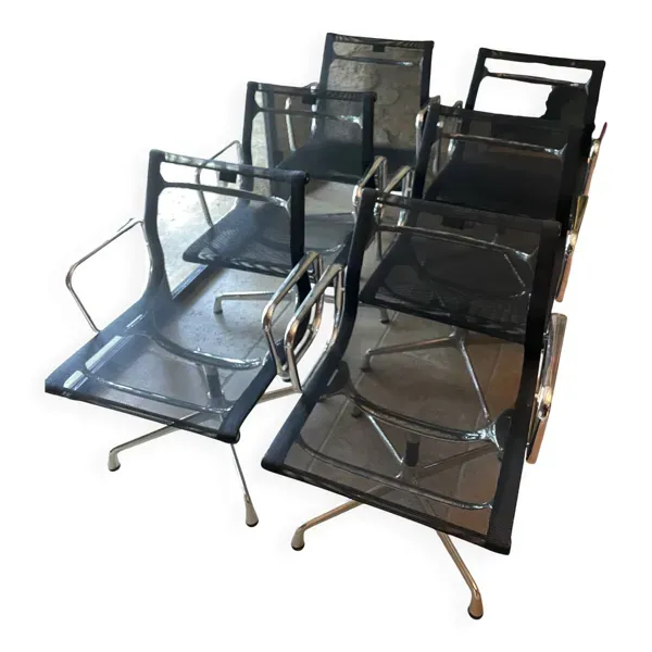 Vitra Aluminium Chair EA108 - Charles Eames: Lot de 6