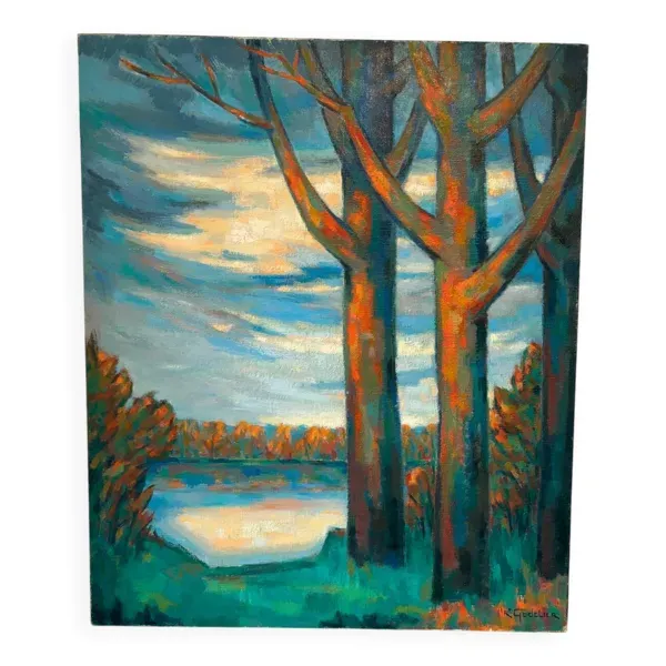 Paysage signé Godelier