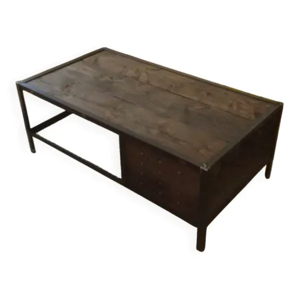 Table basse style industriel