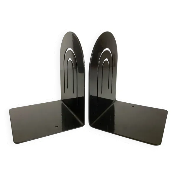 Paire de serre livres métal noir