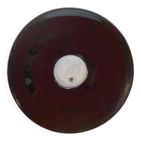 Coupe, plat en verre de Murano Itre Vetri