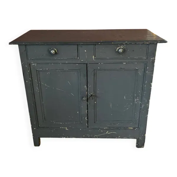 Buffet parisien gris bleu ardoise