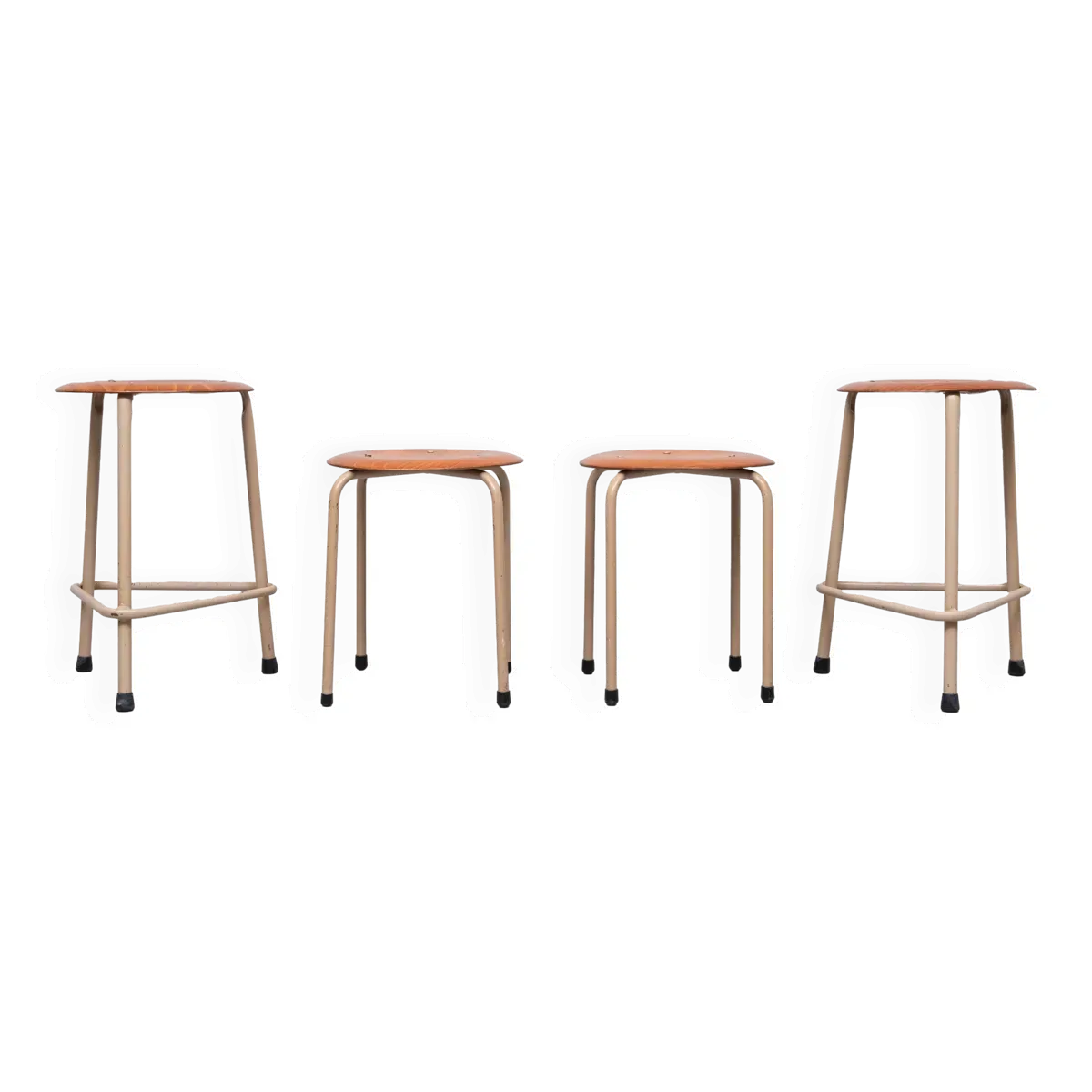 4 tabourets de travail industriels Marko années 60