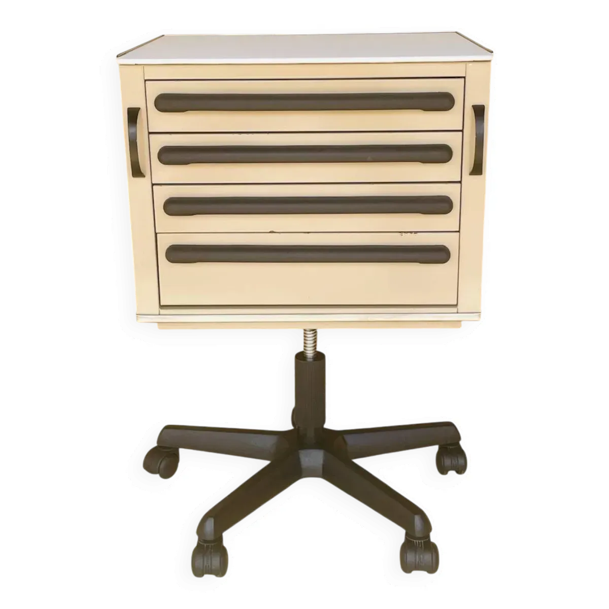 Meuble de rangement  médical pivotant à tiroirs par Cazzaro 1970/1980