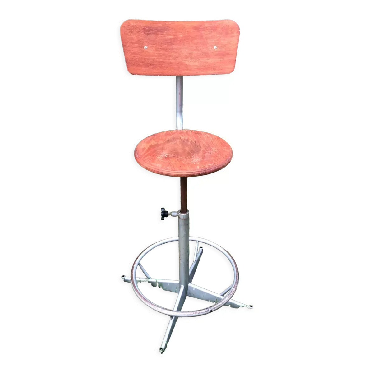 Chaise d’atelier industrielle vintage années 50/60