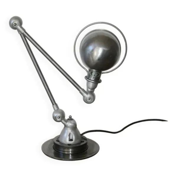 Lampe Jielde industriel Jean Louis Domecq 2 bras vernis brillant