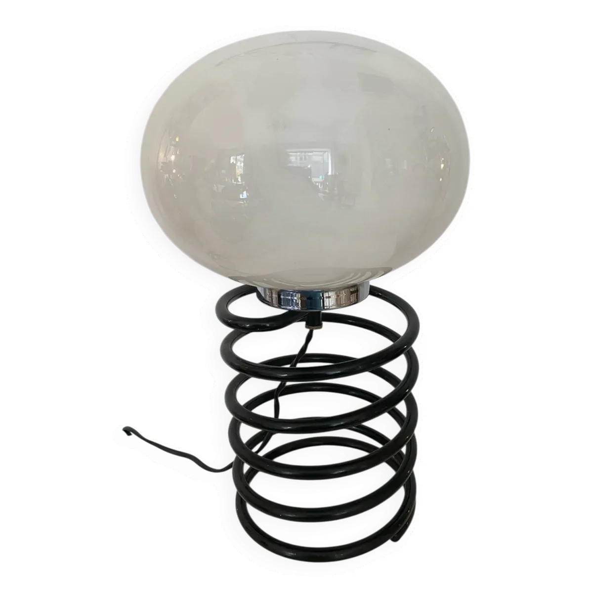 Lampe à poser ressort dans le goût d'Ingo Maurer