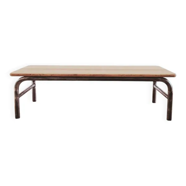 Table basse Mobilor vintage rénovée, années 50-60