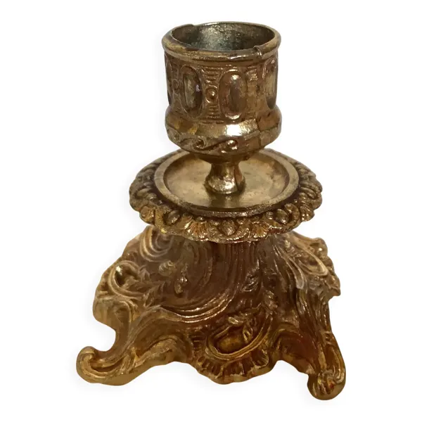 Bougeoir baroque en laiton