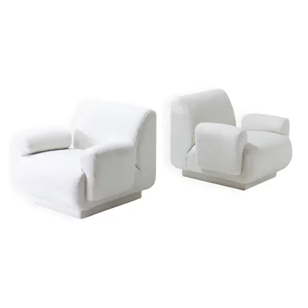 Paire de fauteuils attribués à Eberhardt Geißler, Veb Möbel Industrie, années 70