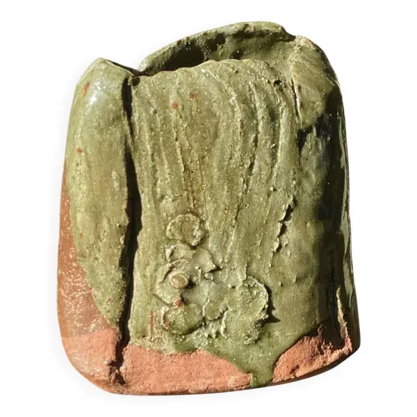 Vase en terre cuite émaillée