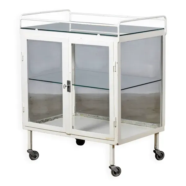 Vitrine médicale / chariot, années 1940