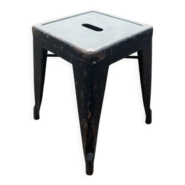 Ancien tabouret tolix industriel par Xavier Pauchard pour armée de l’air, 1950