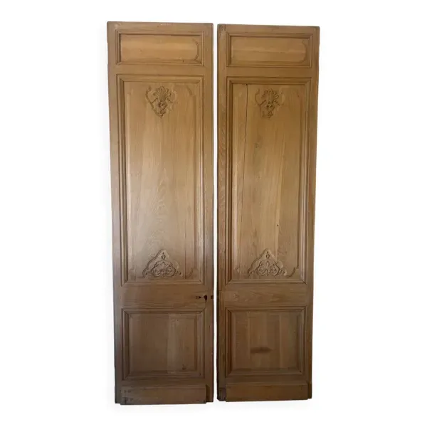 Double porte en chêne massif