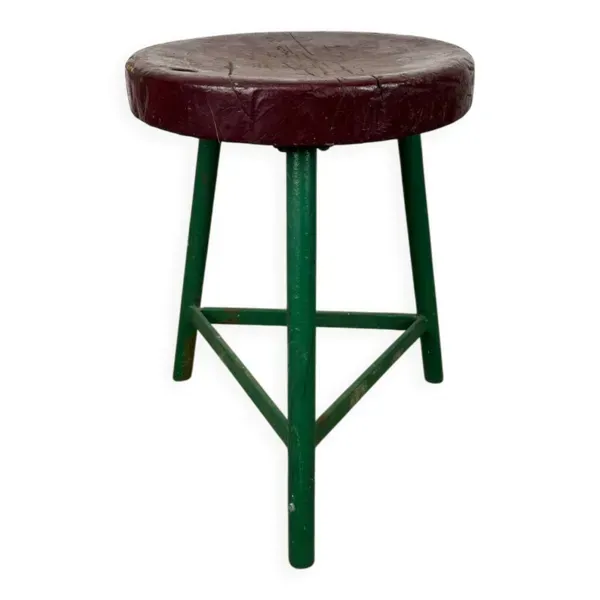Tabouret tripode industriel style loft