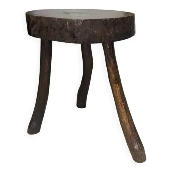 Tabouret Brutaliste Forme Libre 60/70 Vintage