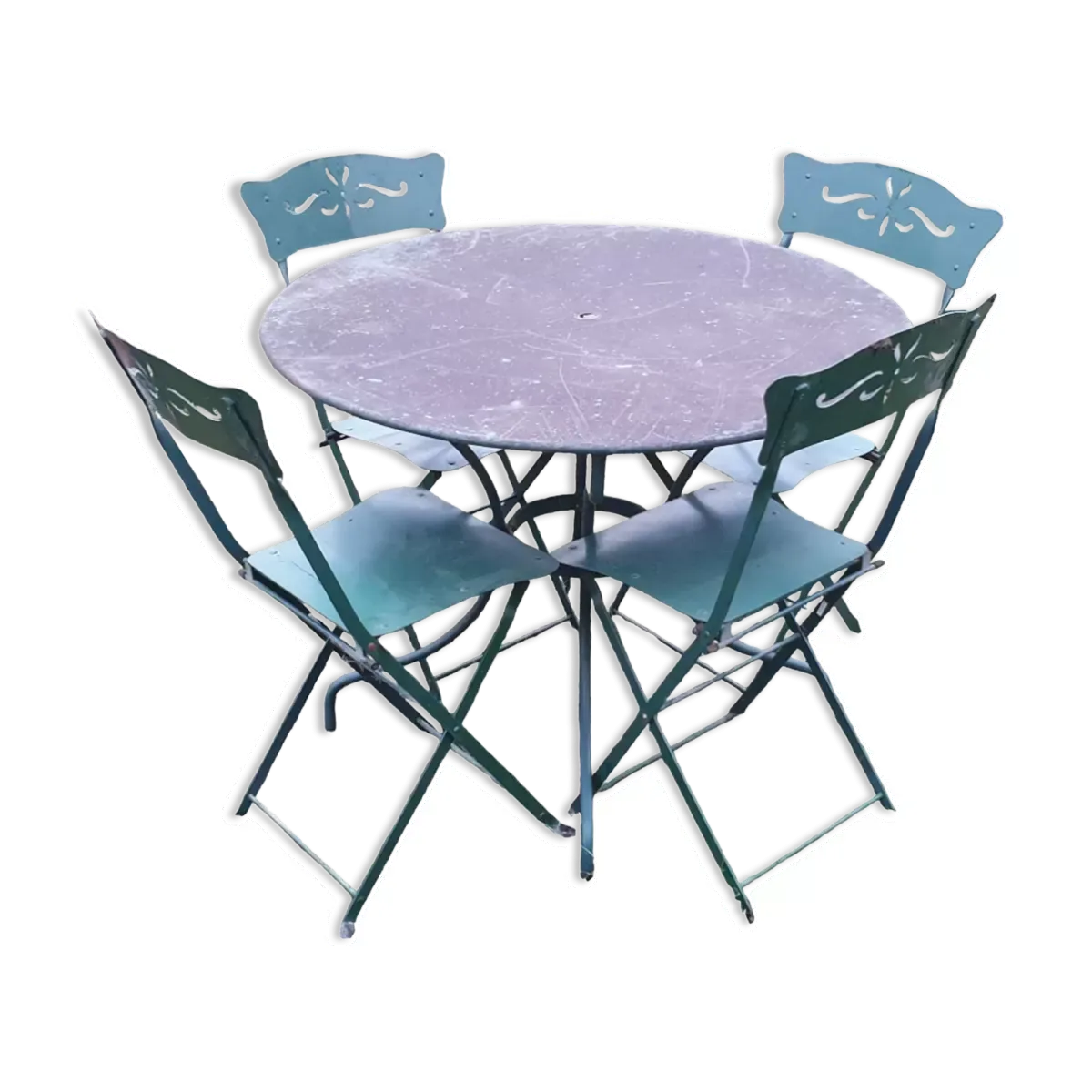 Salon de jardin ouvragé fer