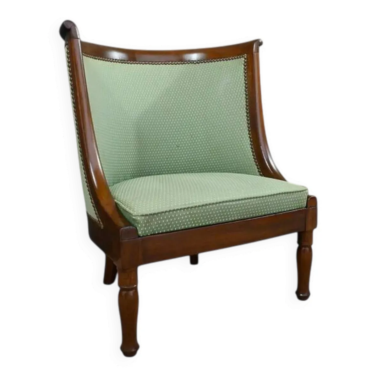 Chauffeuse Gondole en Acajou, style Empire – XIXe