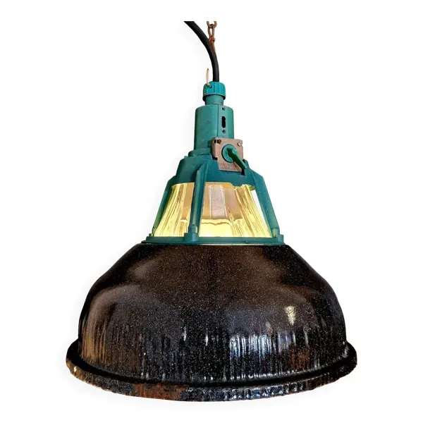 „Alma“ lampe industrielle ukrainienne verte / noire