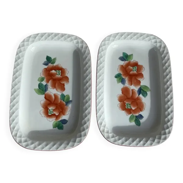 Deux. Plats de service ravier Allemagne, Thomas, porcelaine