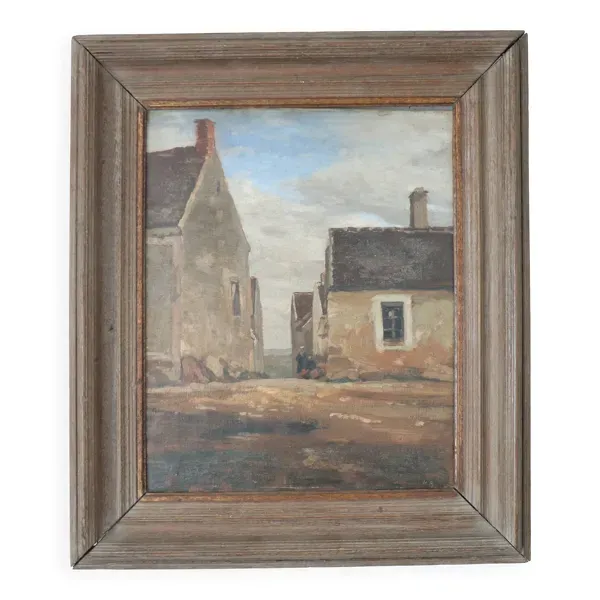 Huile sur toile, Bretagne, école bretonne, HR, XIX