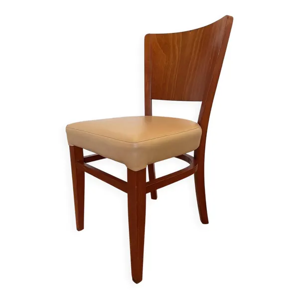 58 Chaises de bistrot Stella authentiques - Modèle Hêtre & Skaï