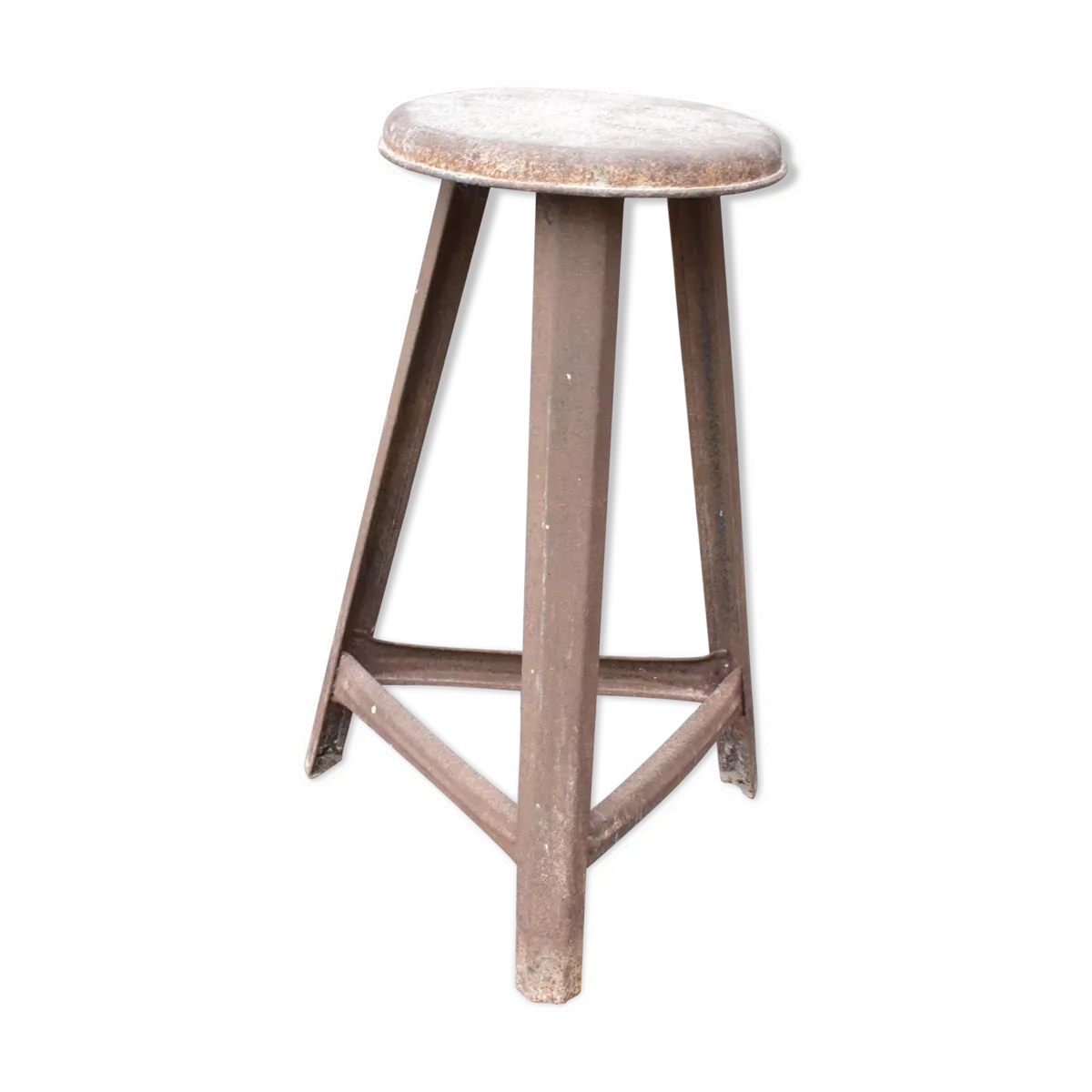 Tabouret industriel en metal