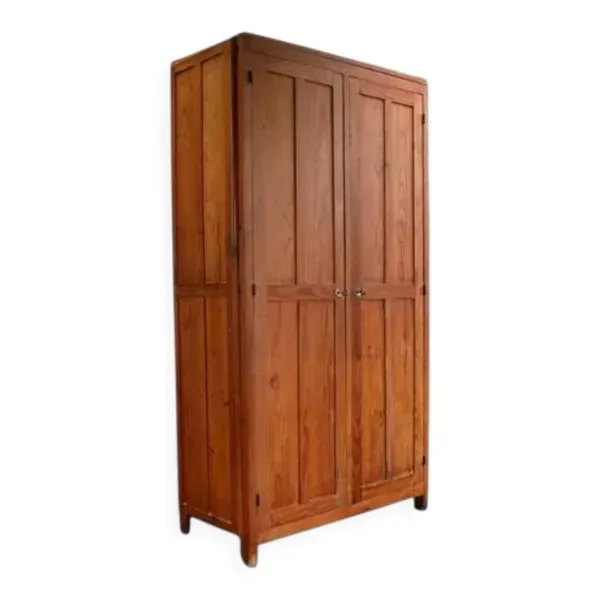 Armoire Vintage Reconstruction - René Gabriel - Chêne 1950