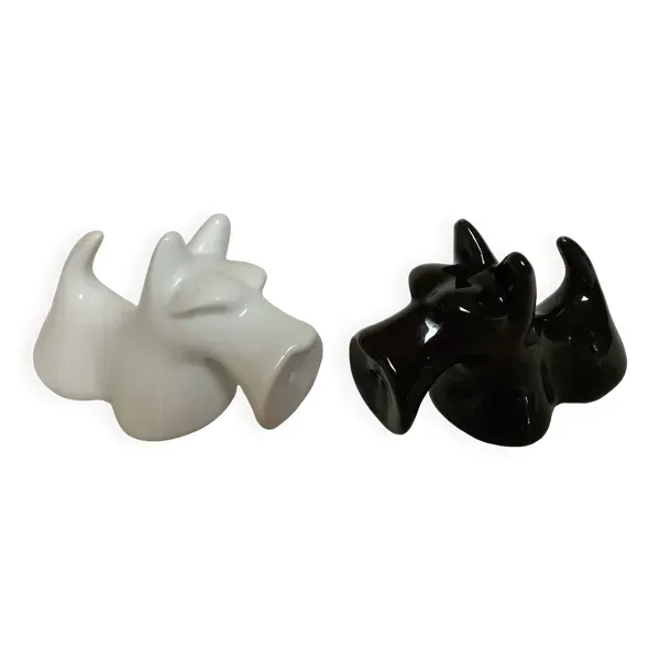 Sel et poivre chiens black and White