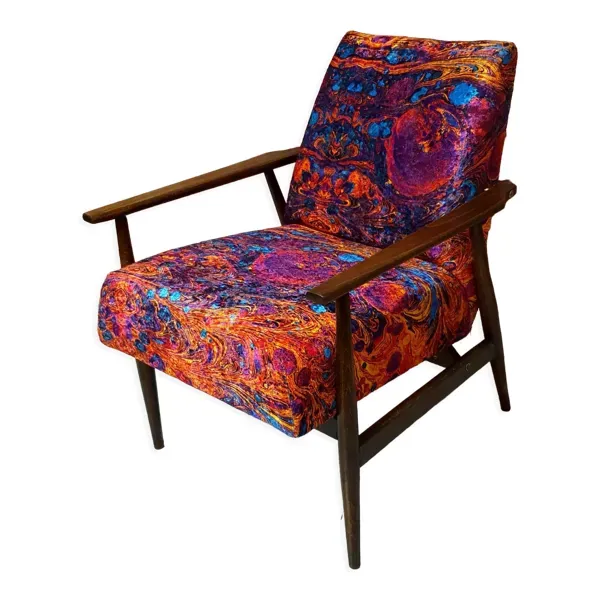 Fauteuil Fox « Lis » rénové, Pologne, années 1960, par Henryk Lis