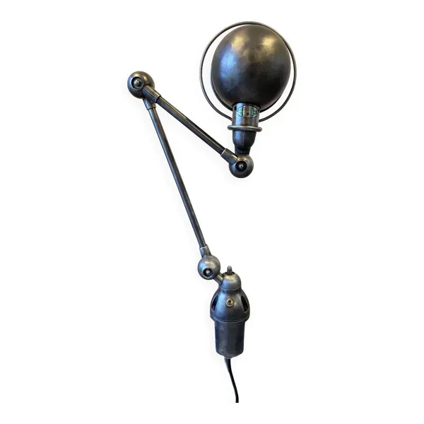 Lampe de bureau Jieldé jielde 2 bras de 40cm et 25cm avec base étau