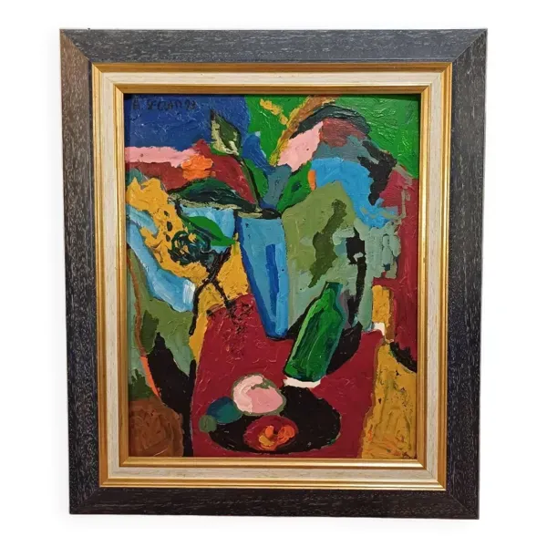 Nature morte signée daté 1992, Adrien Seguin 1926-2005