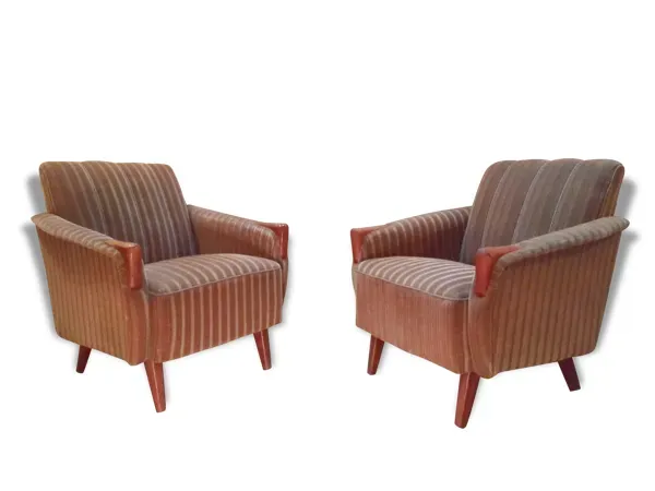 Fauteuil club années 50 60 scandinaves