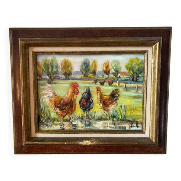 Les poules école 20eme siècle