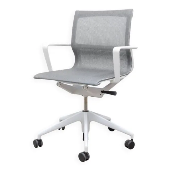 Chaise de bureau reconditionnée VITRA Physix à roulettes gris foncé
