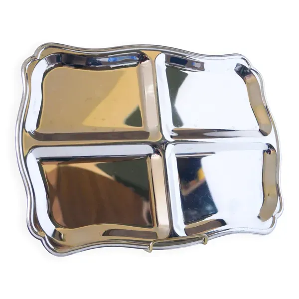 Plateau rectangulaire à compartiments, 1970 - 42 X 29 cm