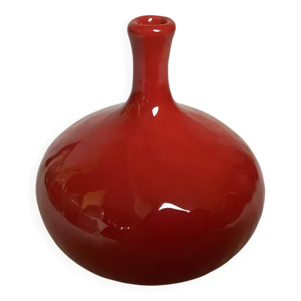 Petit vase rouge style Ruelland