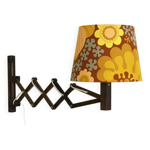 Applique ciseaux en pin teinté de Translandia, Danemark années 1960